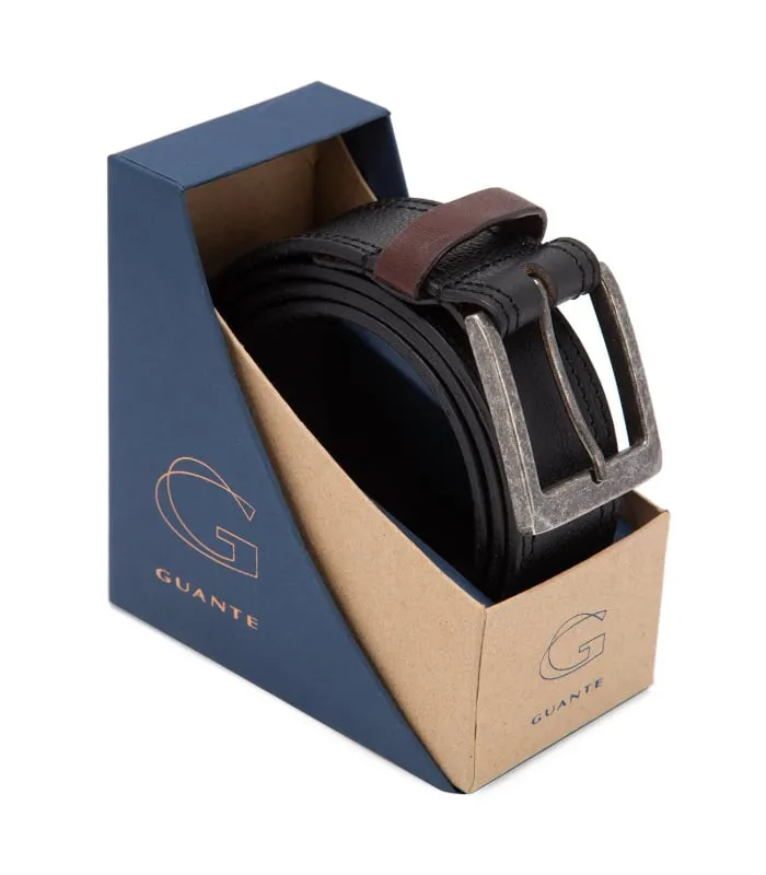 Cinturon Guante Clasico Informal Negro ci1376