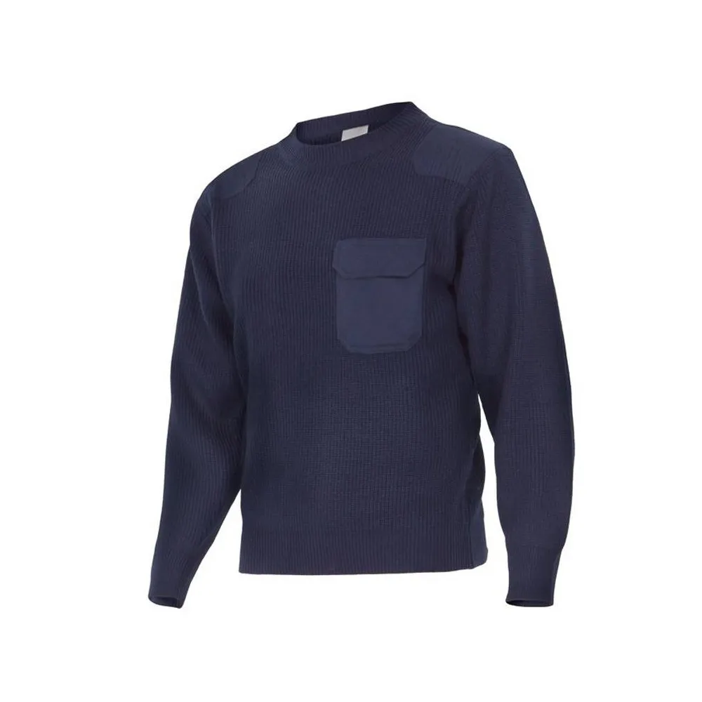 Jersey de punto con bolsillo y refuerzo hombros VE100